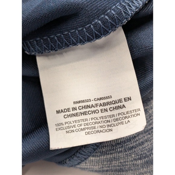 Nike Spotlight Hoodie Sweatshirt Swoosh Mens L Dri-Fit Heathered Navy Blue A069 - Picture 5 of 9